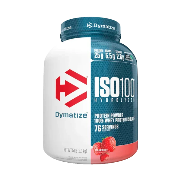 DYMATIZE PROTEINA ISO 100 5 LB STRAWBERRY