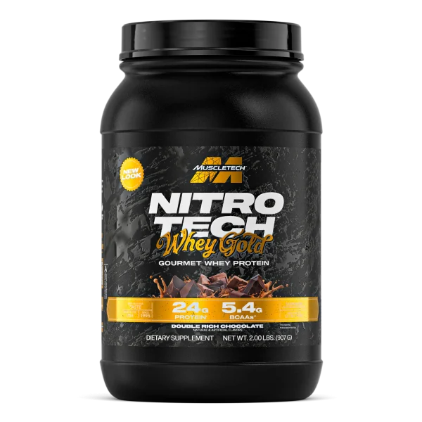 MUSCLETECH PROTEINA NITRO TECH 100% WHEY GOLD 2 LB DOUBLE RICH CHOCOLATE